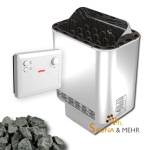 Technik-Set | Finnischer Saunaofen 9 kW + Steuerung Finncontrol - incl. Saunasteine 