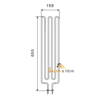 HARVIA Heizstab ZSE-259 - 3000 Watt für Cilindro Figaro Classic Quatro 