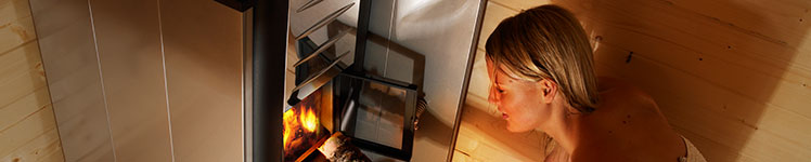 Holzbeheizte Saunaöfen