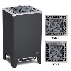 EOS Saunaofen Cubo 2 Standofen Anthrazit Perleffekt 