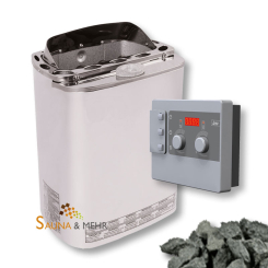 Technik-Set | Combi-Saunaofen 3,6 kW | Steuerung Combicontrol | Saunasteine 