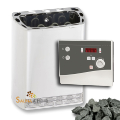 Technik-Set | Finnischer Saunaofen 3,6 kW + Steuerung F.control - incl. Saunasteine 