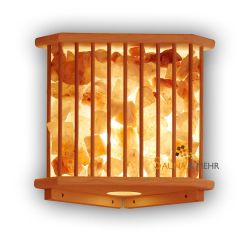 Saunaleuchte mit Salzkristallen 