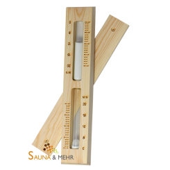 Sauna Sanduhr "Wave" - 15 Minuten - Nadelholz 