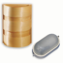 EOS Sauna Innenleuchte mit Spanschirm 