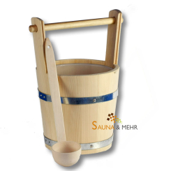 Sauna Zubehör-Set "Maxi-One" Aufgusskübel und Schöpfkelle 