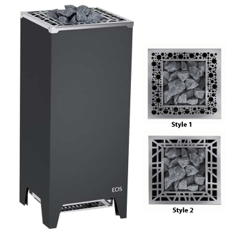 EOS Saunaofen Cubo 2+ Standofen Anthrazit Perleffekt 