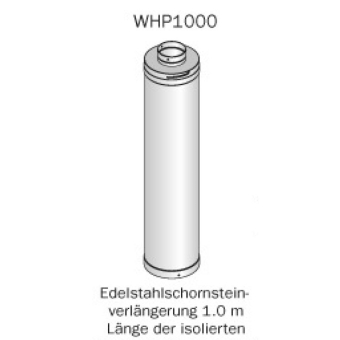 HARVIA Verlängerung für Edelstahlschornstein - 1000 mm 